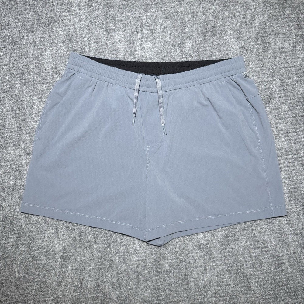 Lululemon Bowline Shorts Ripstop 4.5" Inseam Men Size XL Gray LM7BSLS Athletic